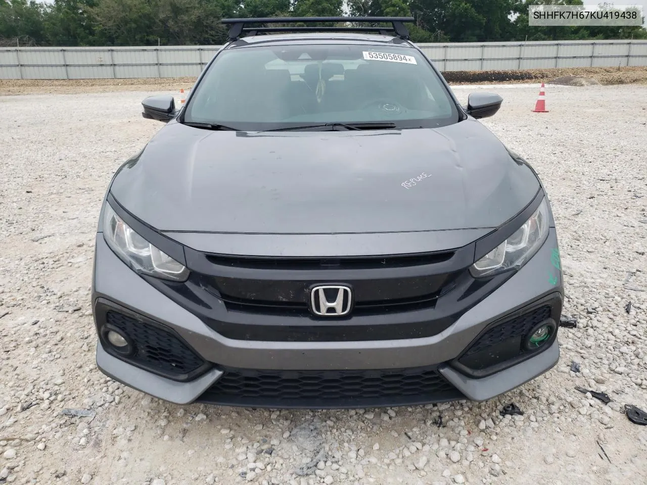 SHHFK7H67KU419438 2019 Honda Civic Ex