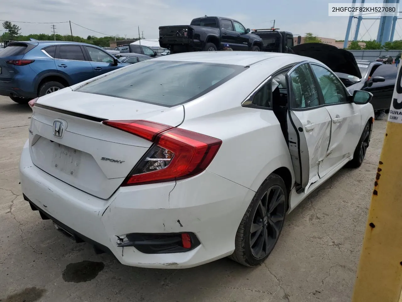 2019 Honda Civic Sport VIN: 2HGFC2F82KH527080 Lot: 53741954