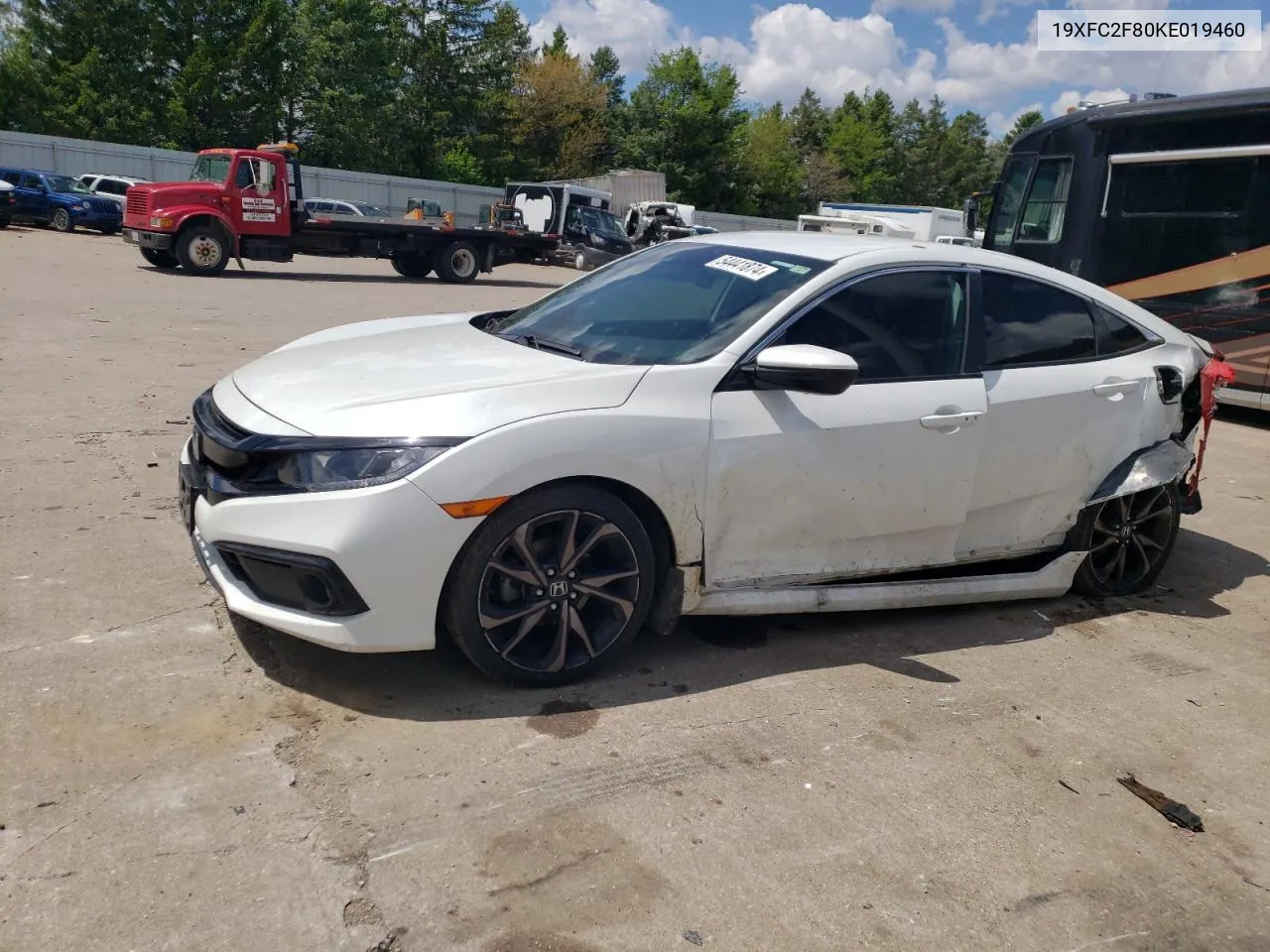 2019 Honda Civic Sport VIN: 19XFC2F80KE019460 Lot: 54441874