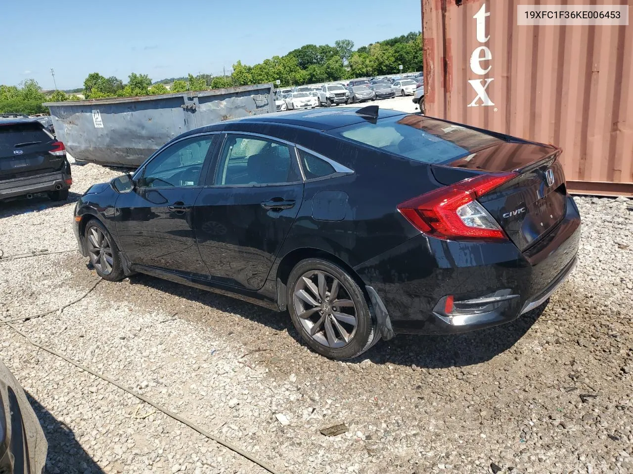 2019 Honda Civic Ex VIN: 19XFC1F36KE006453 Lot: 55869494