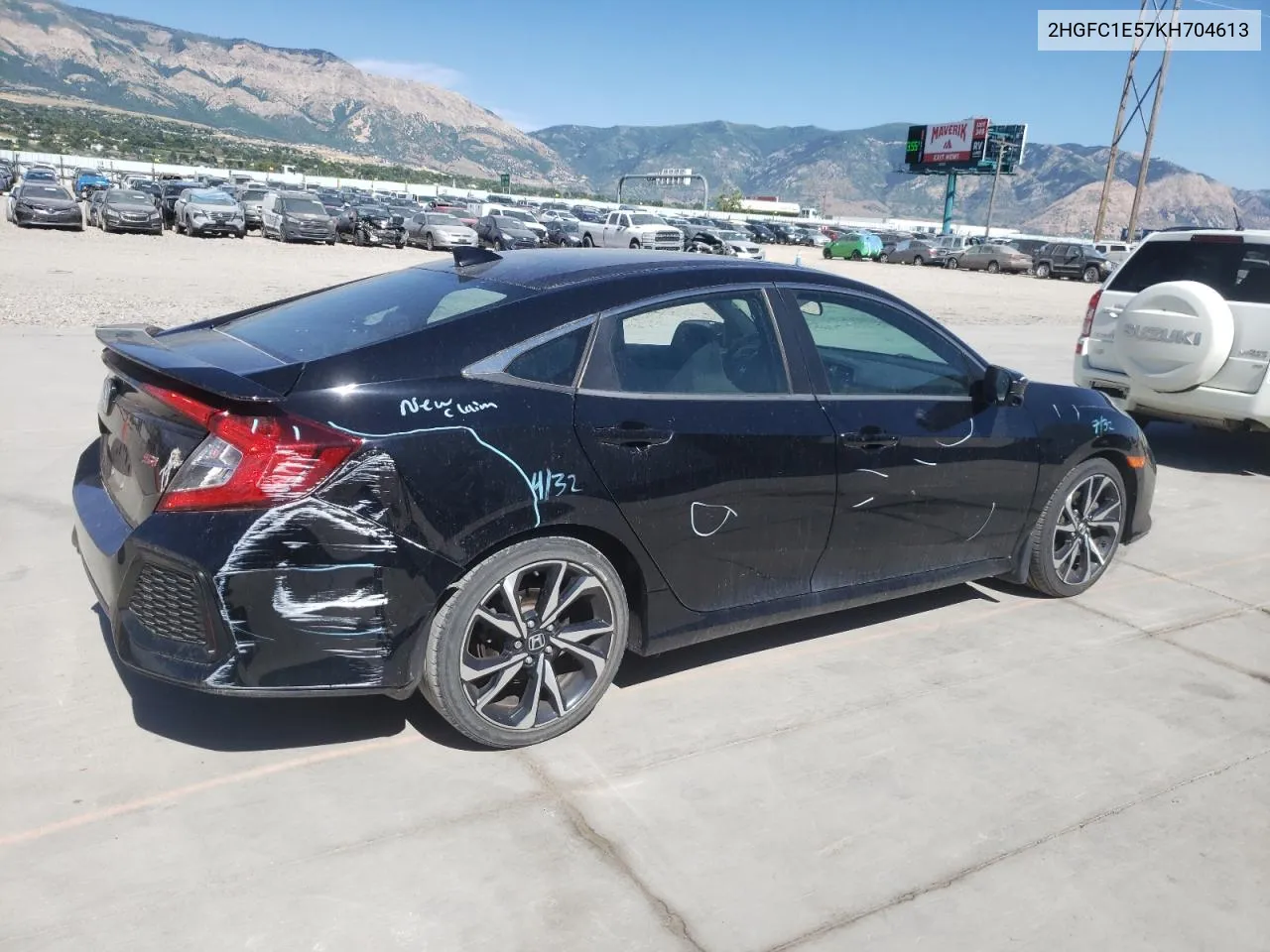 2019 Honda Civic Si VIN: 2HGFC1E57KH704613 Lot: 56530734