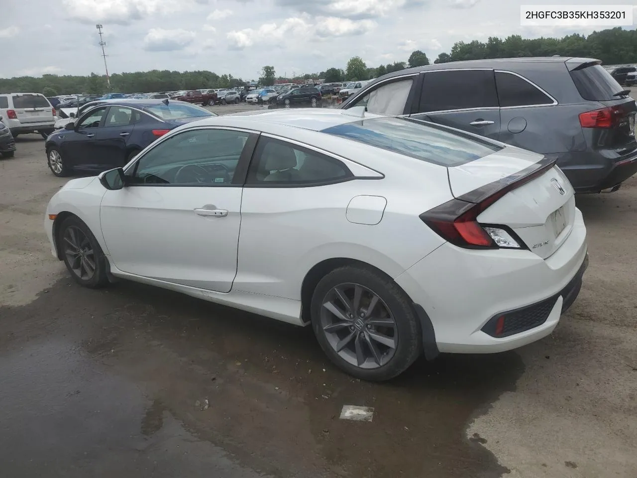 2019 Honda Civic Ex VIN: 2HGFC3B35KH353201 Lot: 57509084