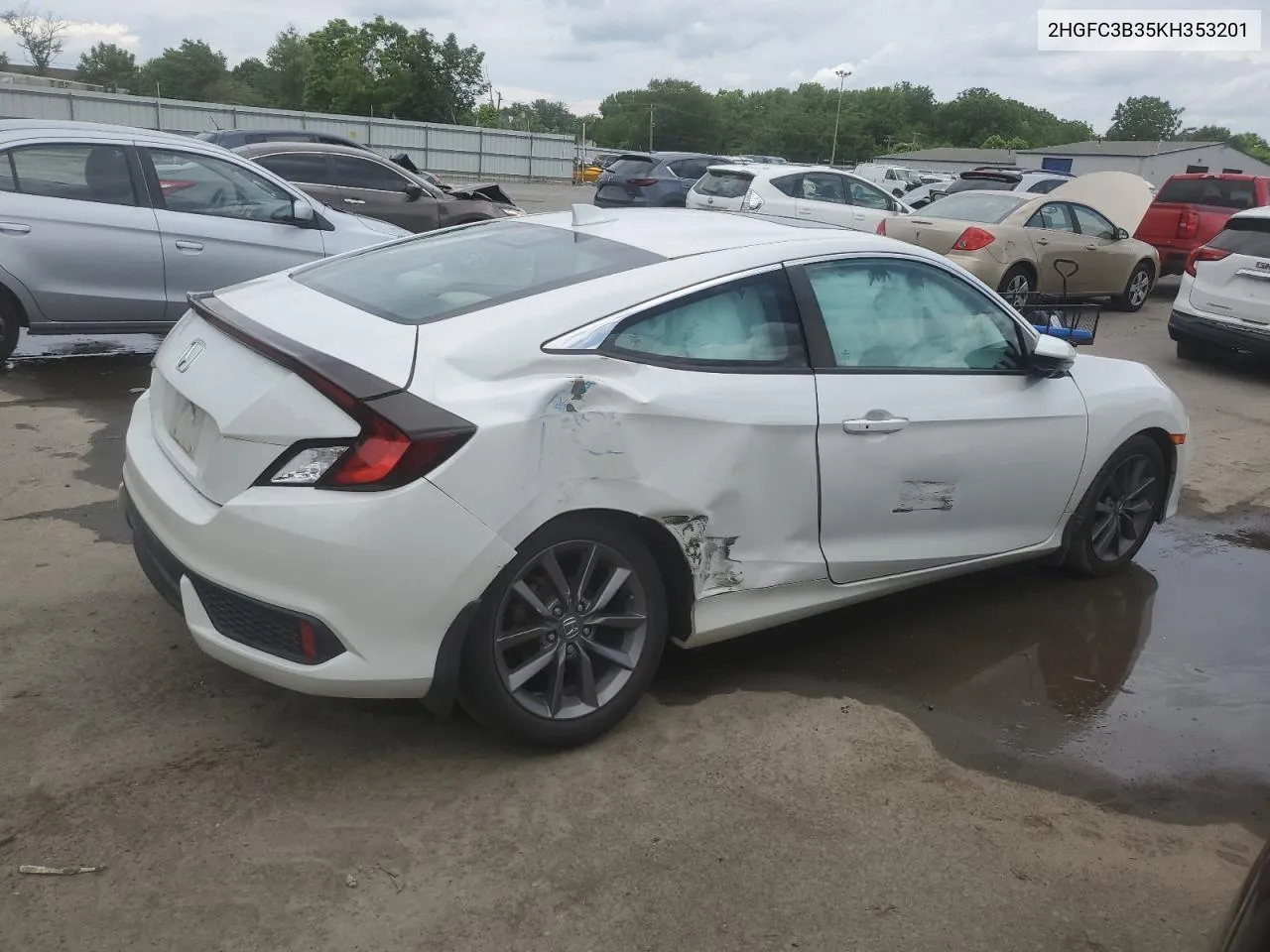 2019 Honda Civic Ex VIN: 2HGFC3B35KH353201 Lot: 57509084