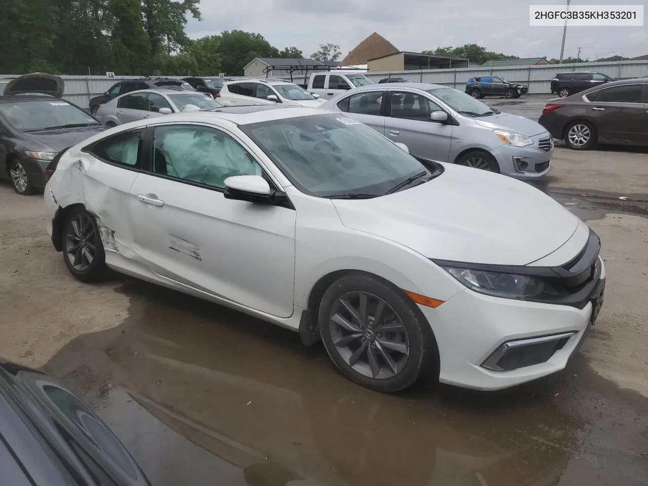 2019 Honda Civic Ex VIN: 2HGFC3B35KH353201 Lot: 57509084