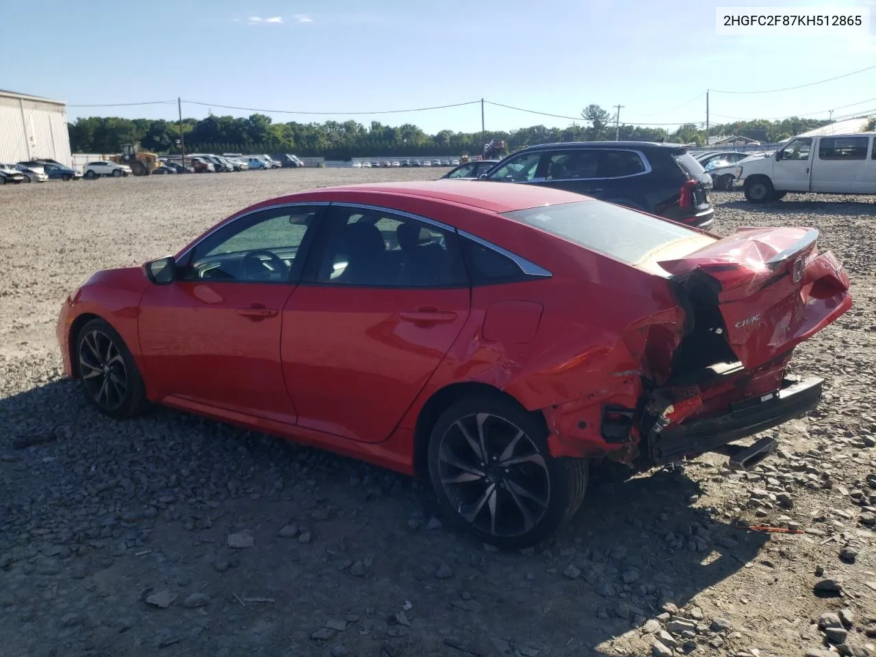 2019 Honda Civic Sport VIN: 2HGFC2F87KH512865 Lot: 57683334