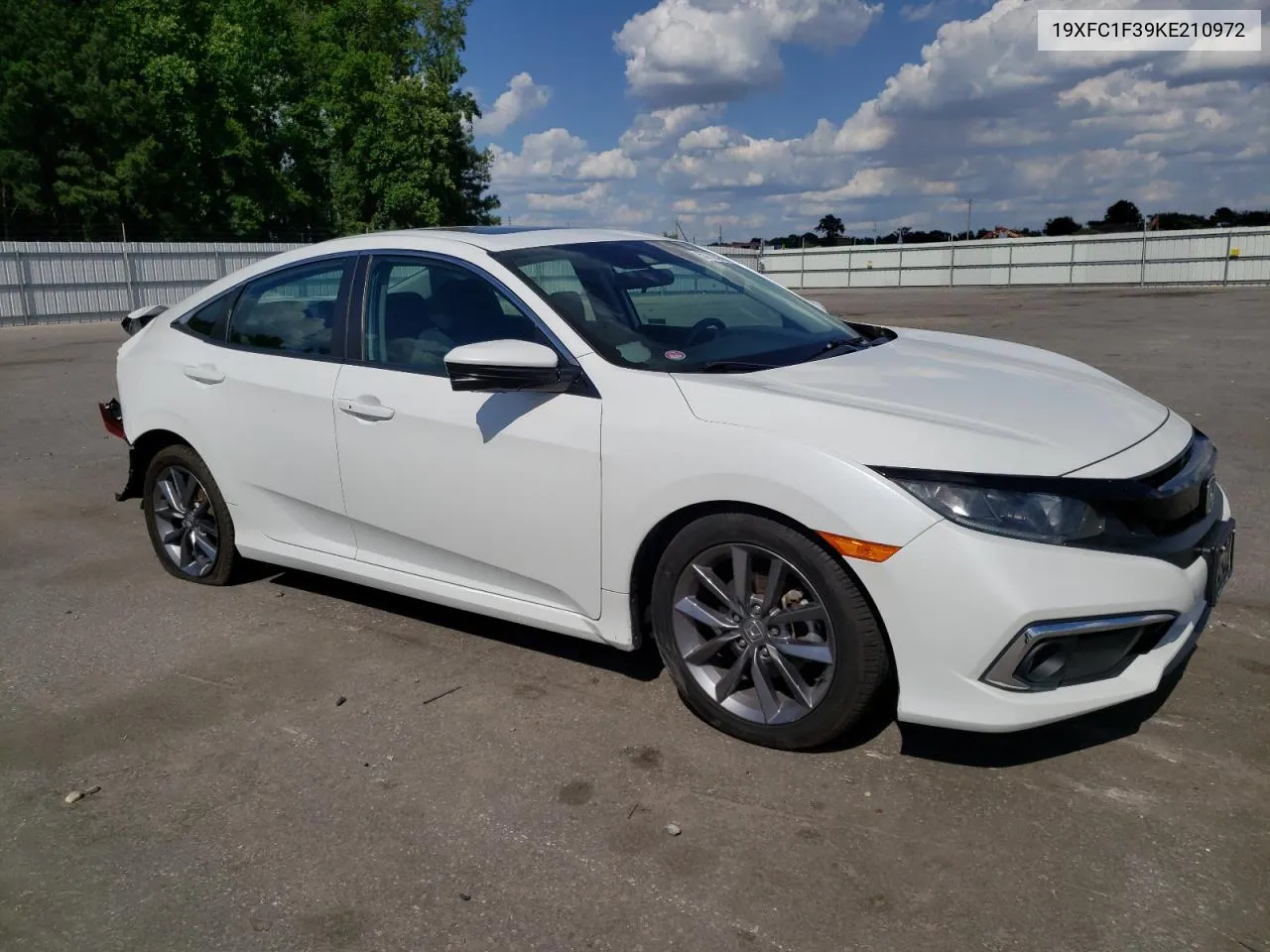 2019 Honda Civic Ex VIN: 19XFC1F39KE210972 Lot: 57703884