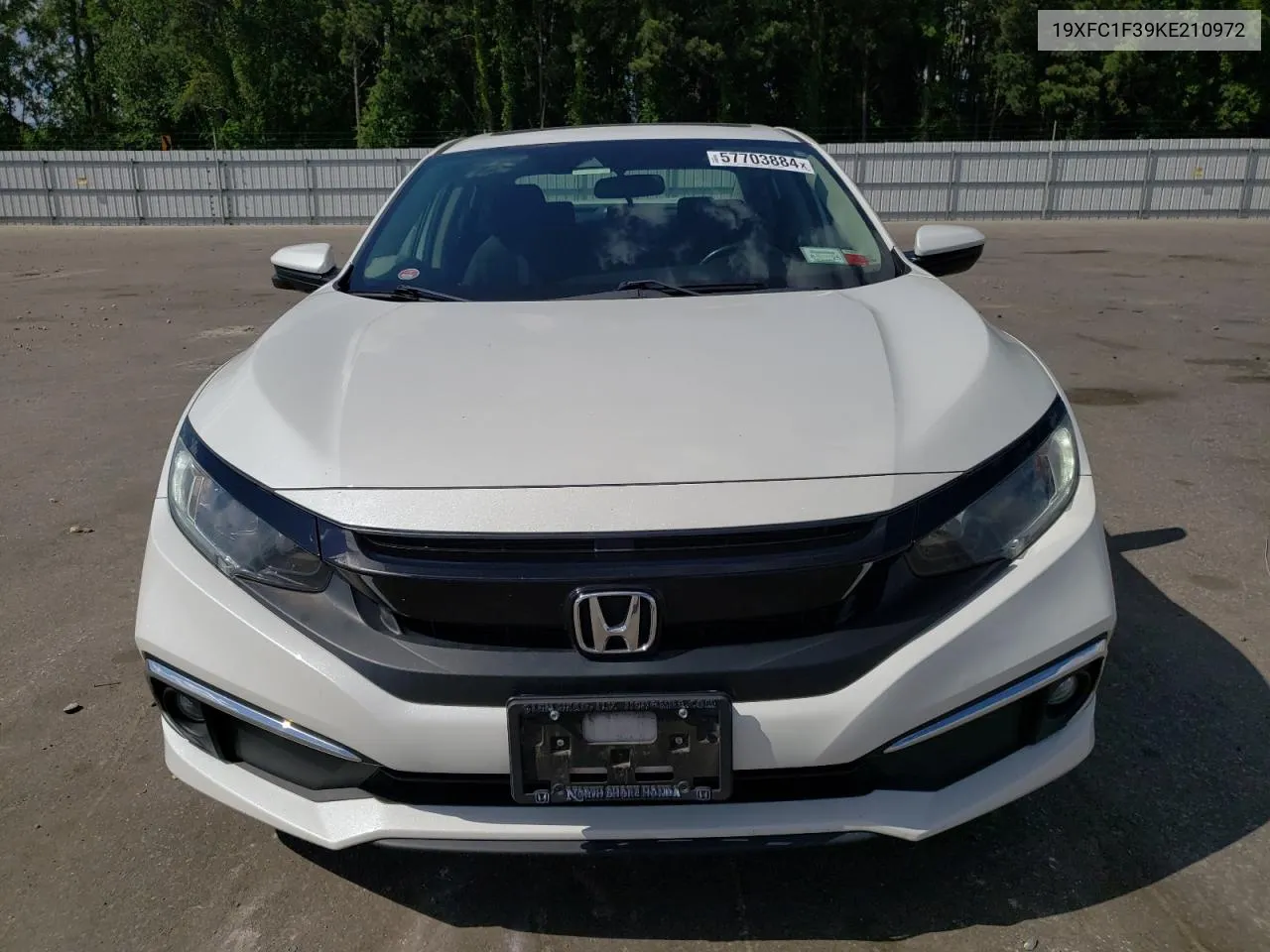 2019 Honda Civic Ex VIN: 19XFC1F39KE210972 Lot: 57703884