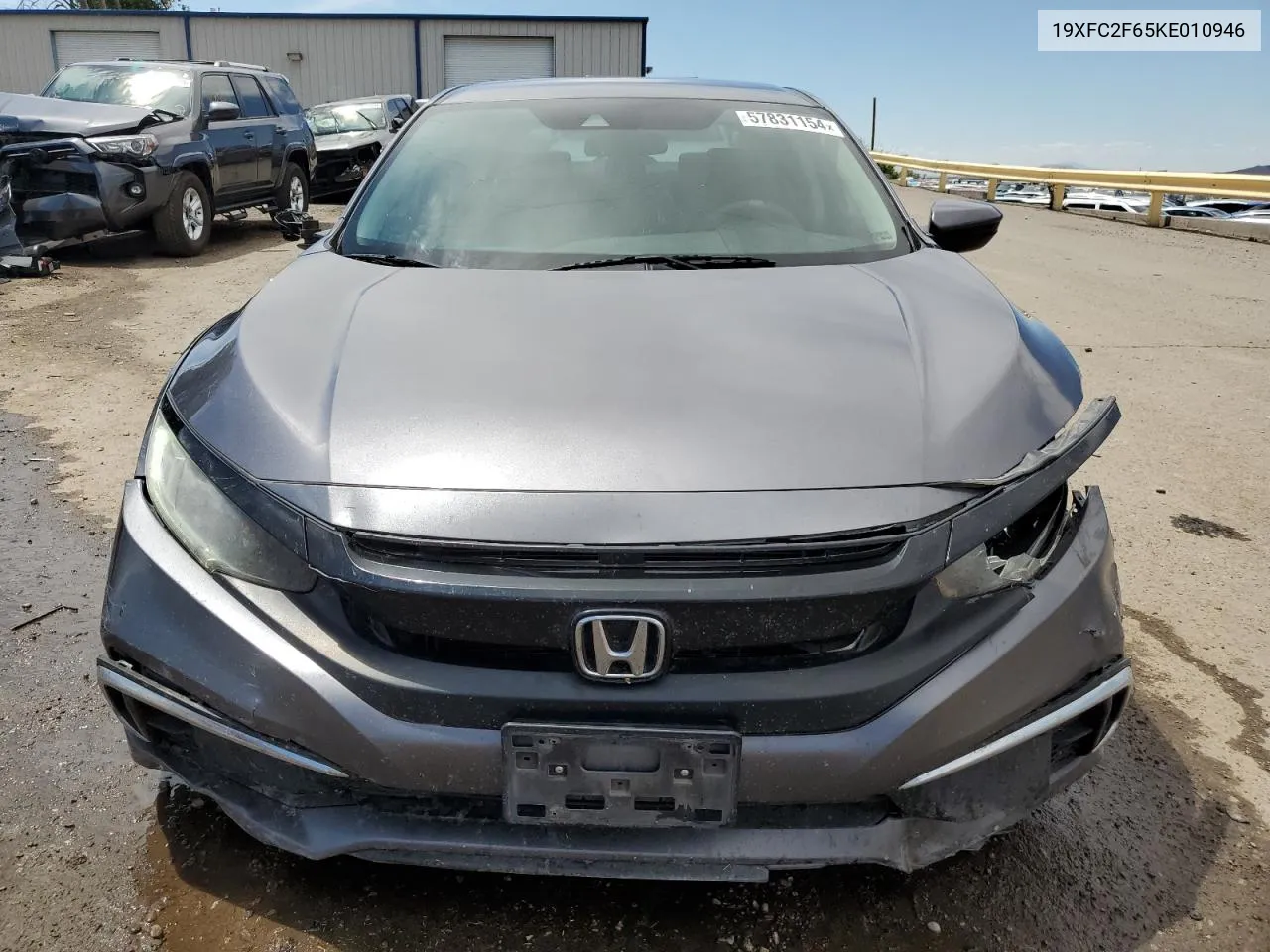 2019 Honda Civic Lx VIN: 19XFC2F65KE010946 Lot: 57831154