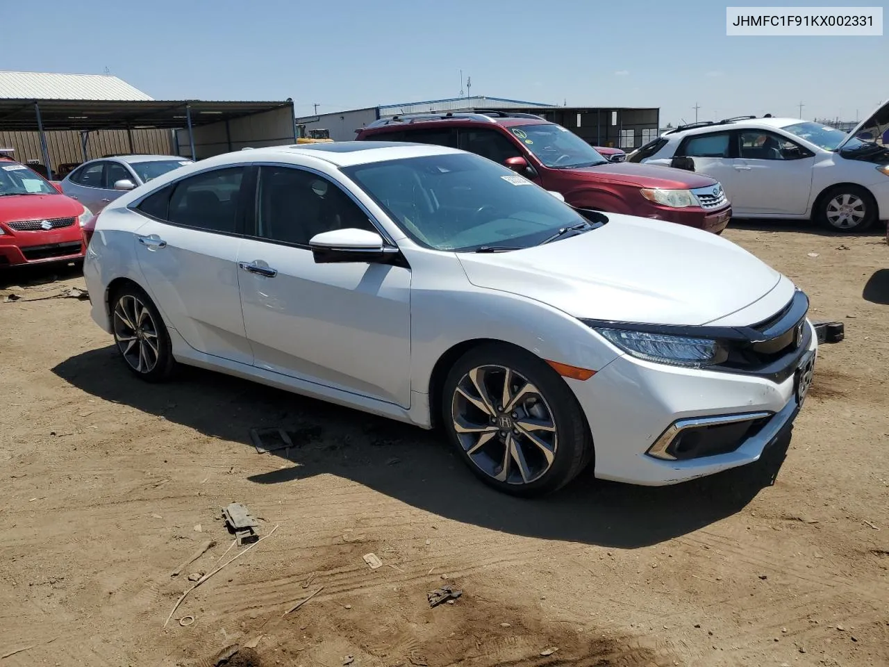 JHMFC1F91KX002331 2019 Honda Civic Touring