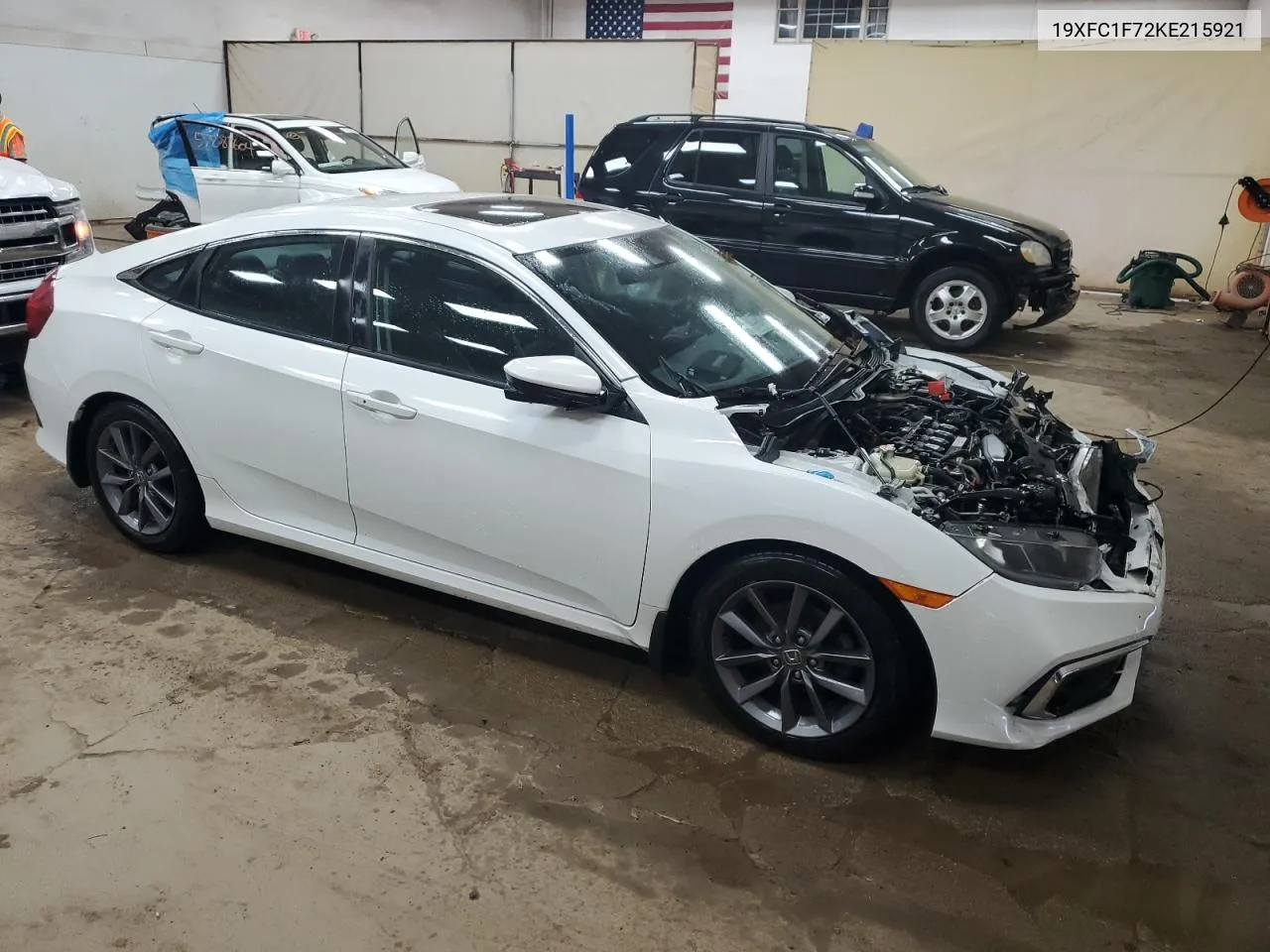 2019 Honda Civic Exl VIN: 19XFC1F72KE215921 Lot: 58783124