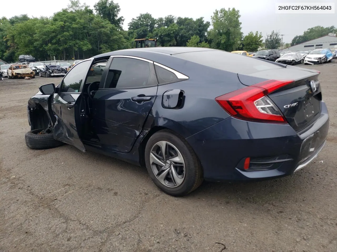 2019 Honda Civic Lx VIN: 2HGFC2F67KH564043 Lot: 59121224