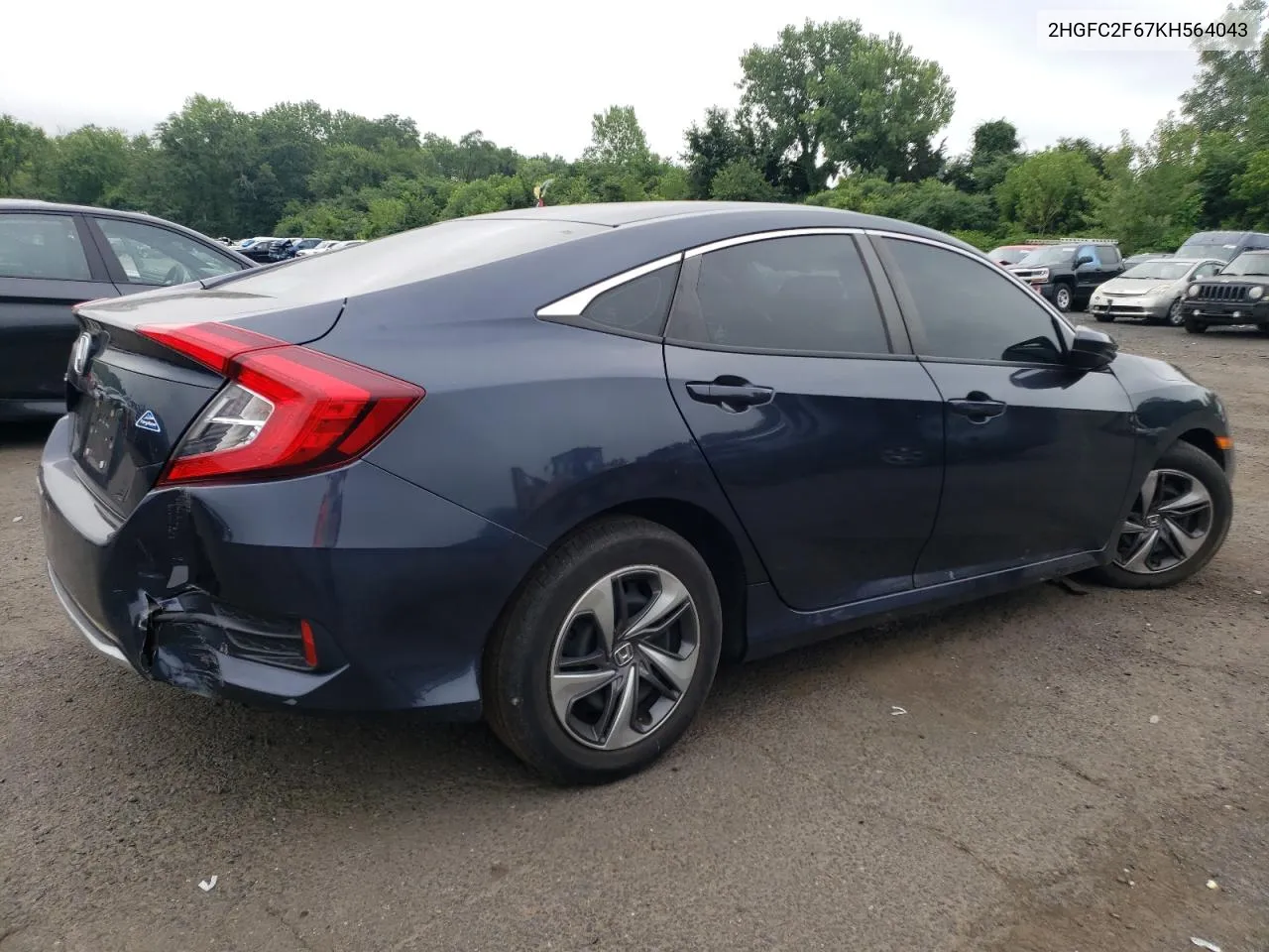 2019 Honda Civic Lx VIN: 2HGFC2F67KH564043 Lot: 59121224