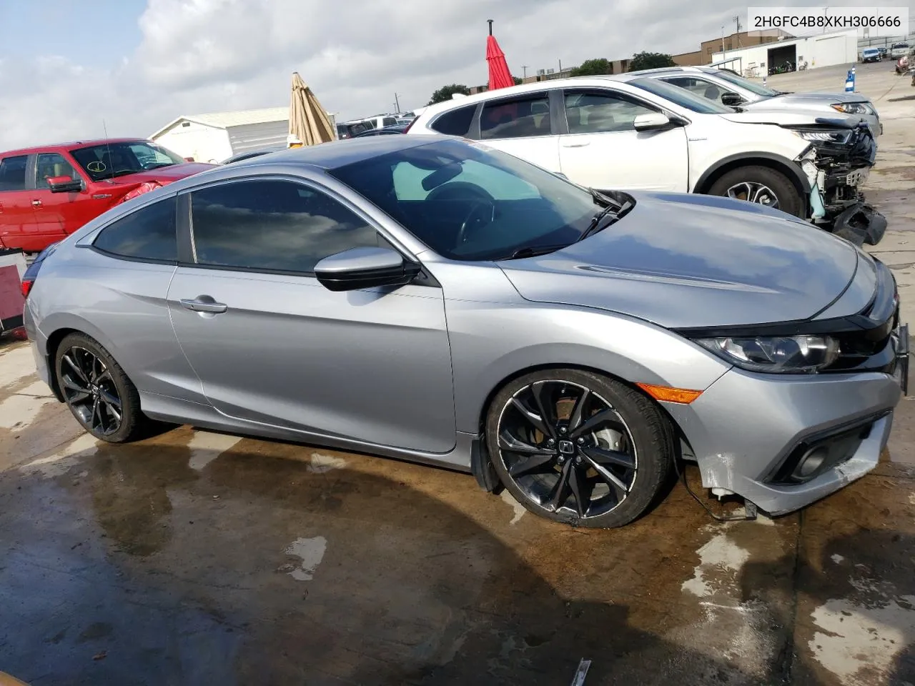 2019 Honda Civic Sport VIN: 2HGFC4B8XKH306666 Lot: 59446004