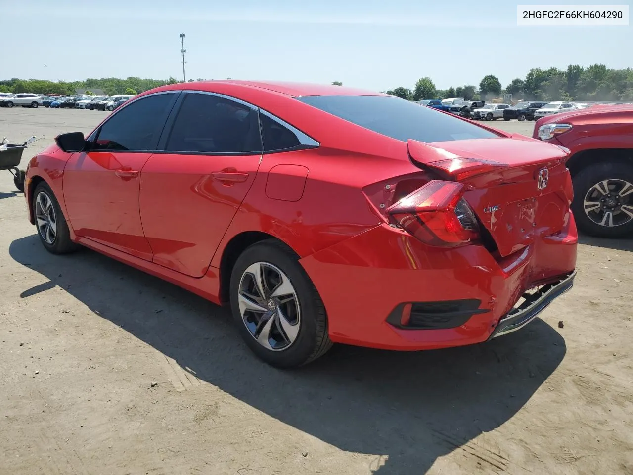 2HGFC2F66KH604290 2019 Honda Civic Lx