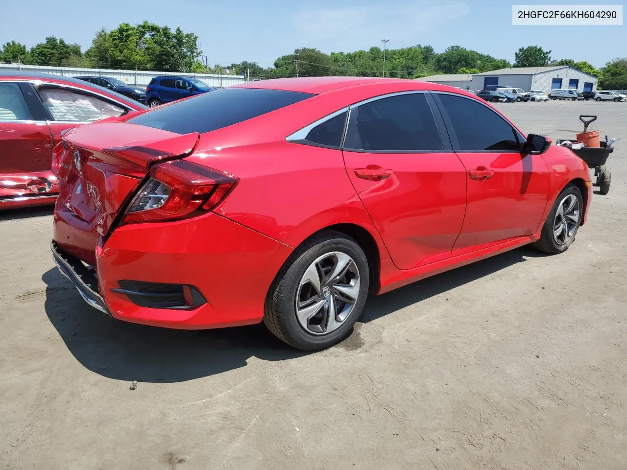 2HGFC2F66KH604290 2019 Honda Civic Lx