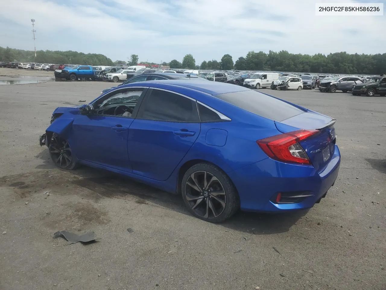 2019 Honda Civic Sport VIN: 2HGFC2F85KH586236 Lot: 59832384