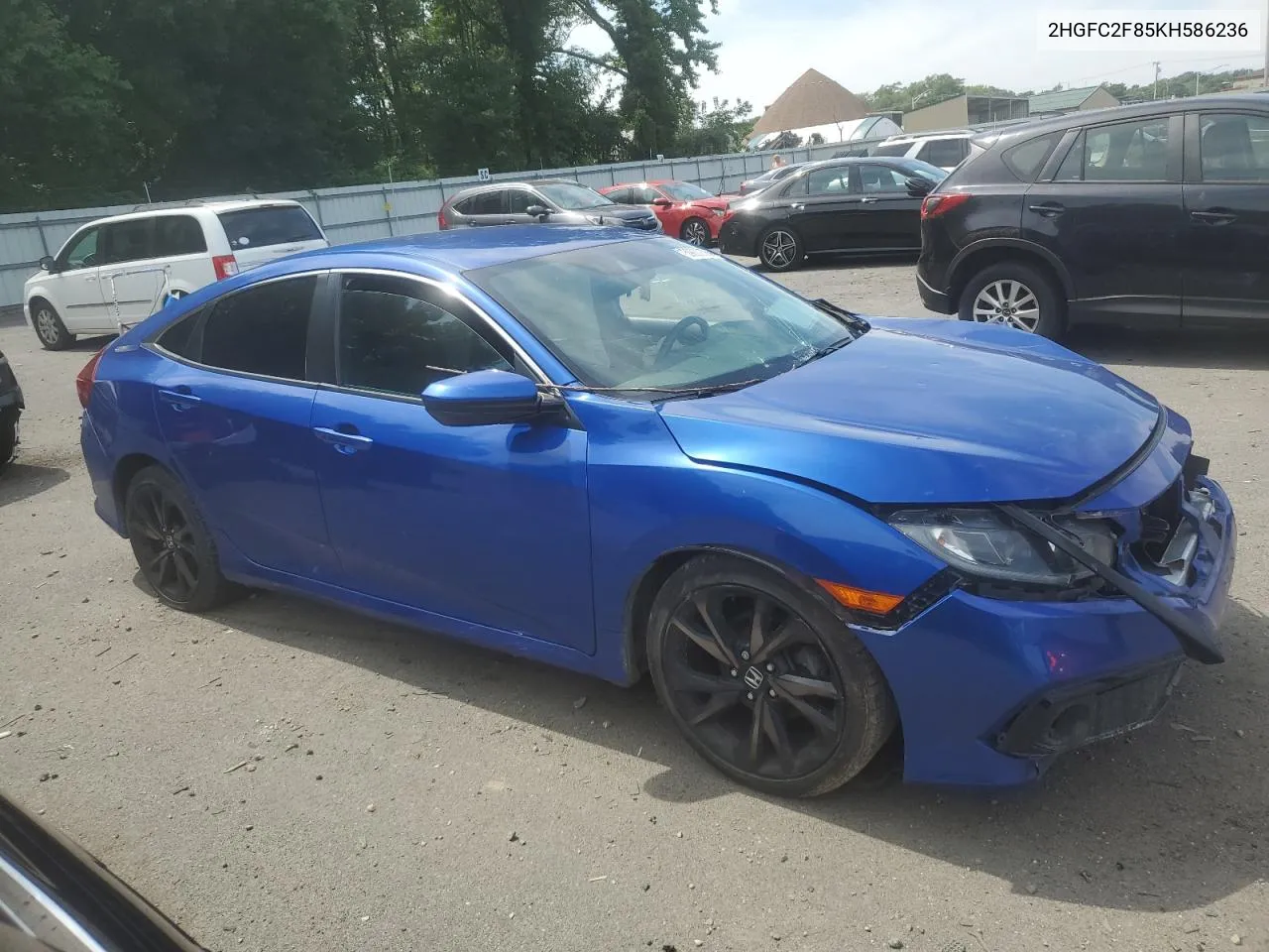 2HGFC2F85KH586236 2019 Honda Civic Sport