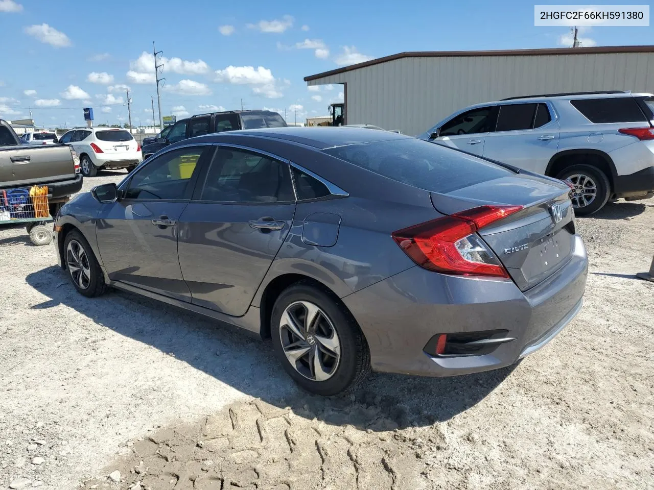 2019 Honda Civic Lx VIN: 2HGFC2F66KH591380 Lot: 60170414