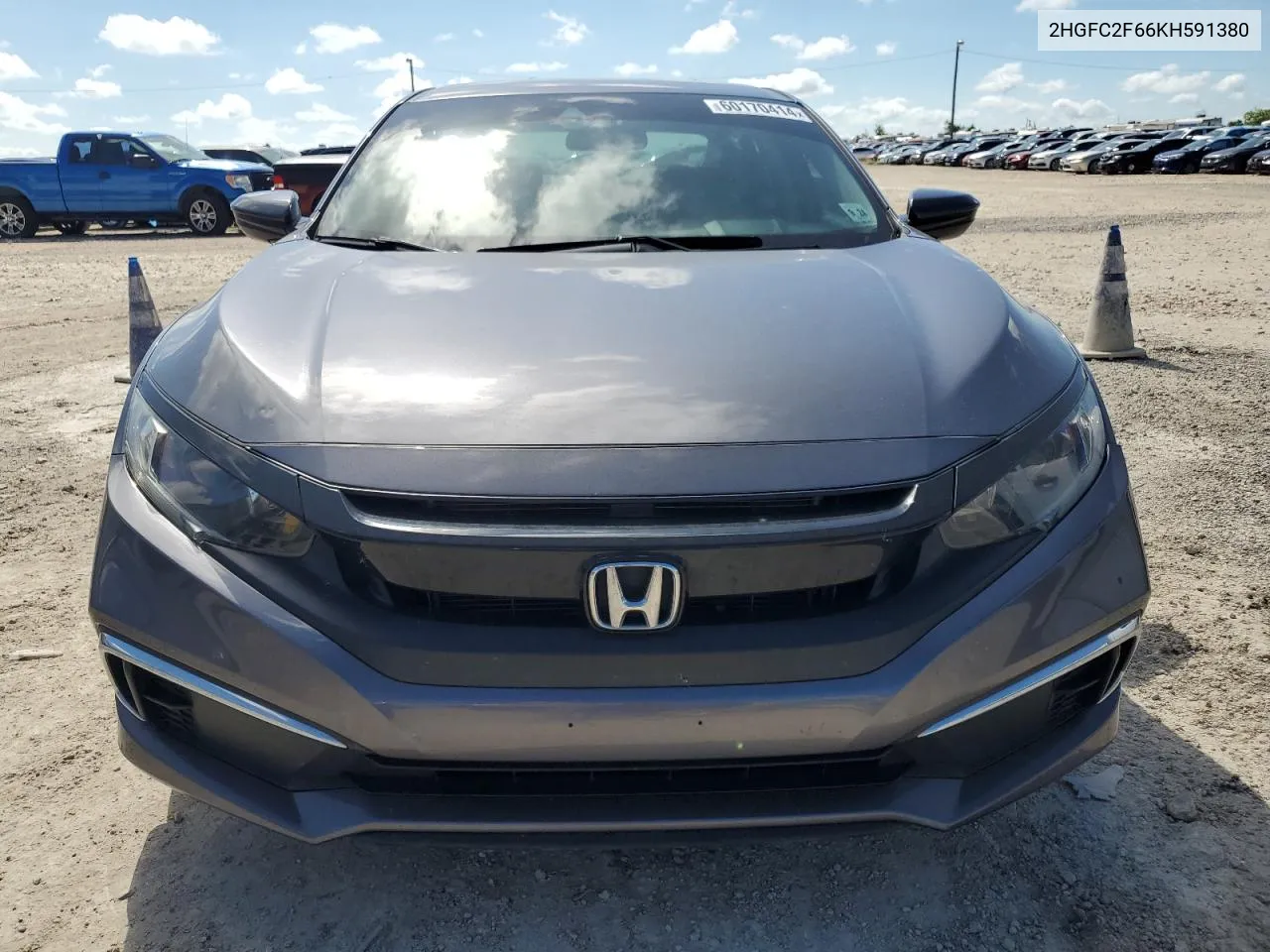 2019 Honda Civic Lx VIN: 2HGFC2F66KH591380 Lot: 60170414