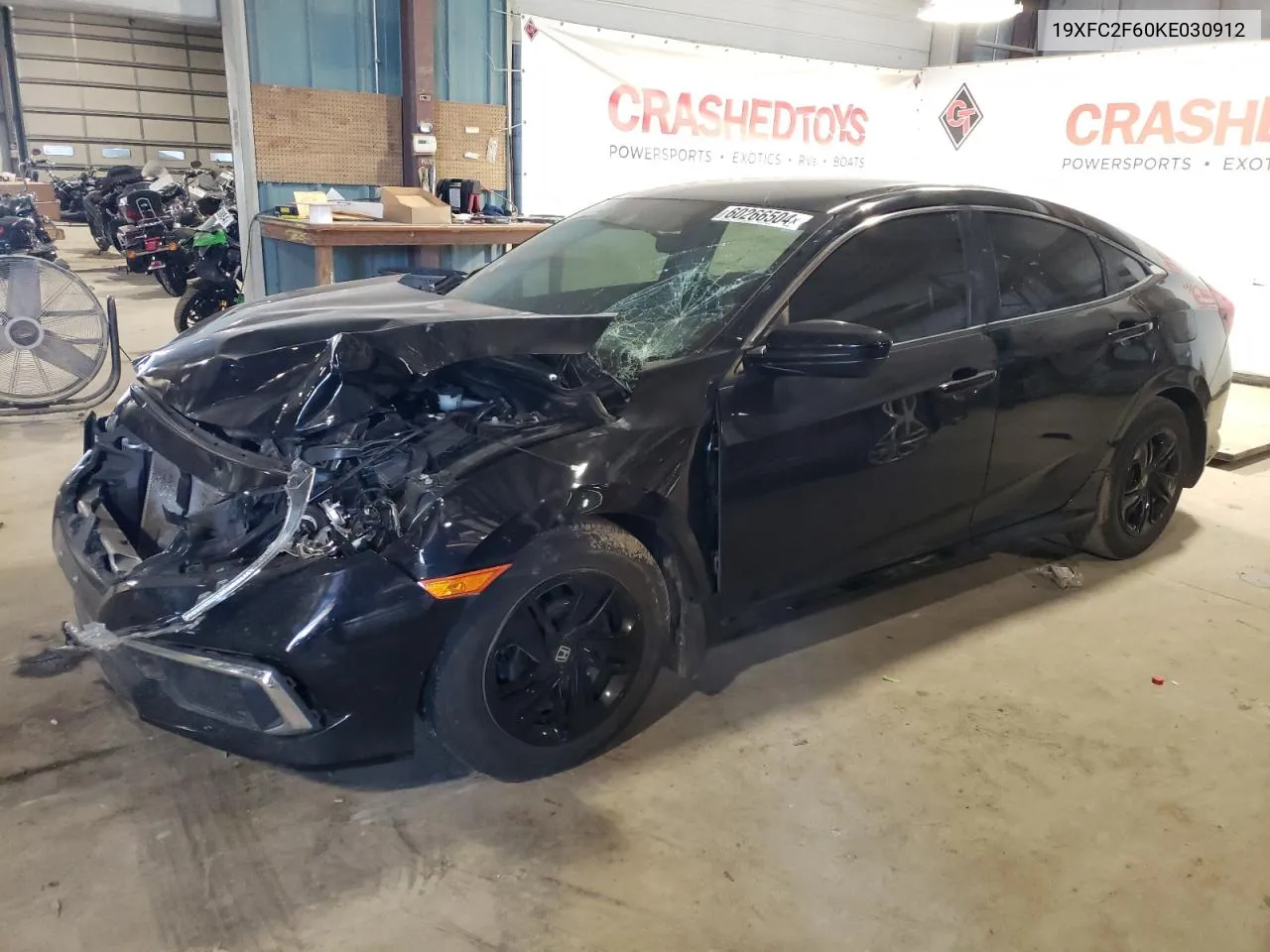 2019 Honda Civic Lx VIN: 19XFC2F60KE030912 Lot: 60266504