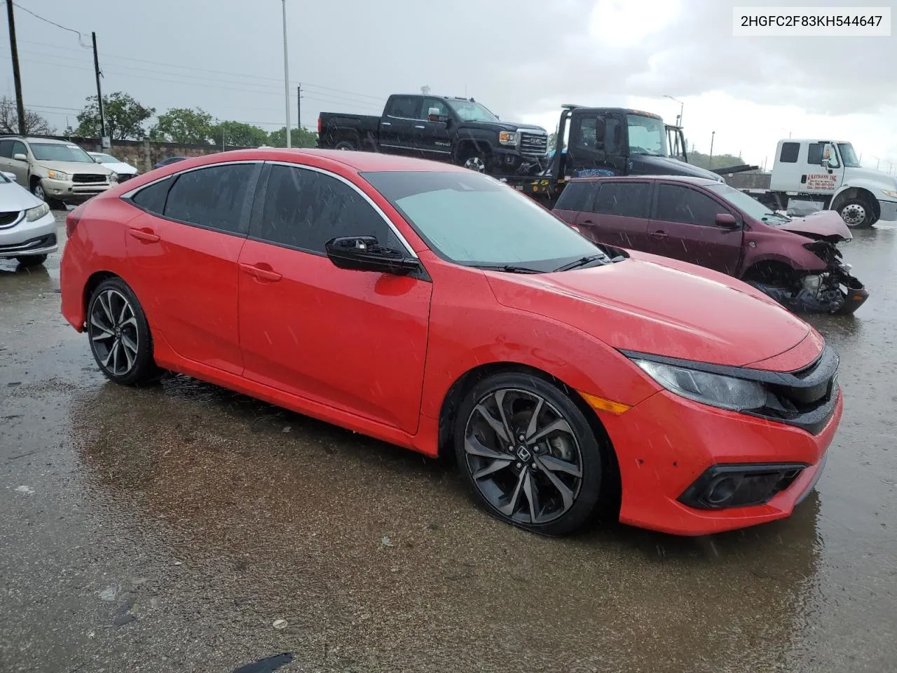 2019 Honda Civic Sport VIN: 2HGFC2F83KH544647 Lot: 60553744