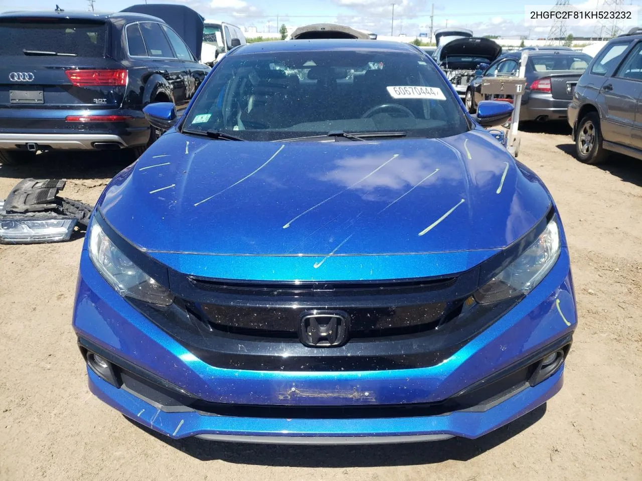 2HGFC2F81KH523232 2019 Honda Civic Sport