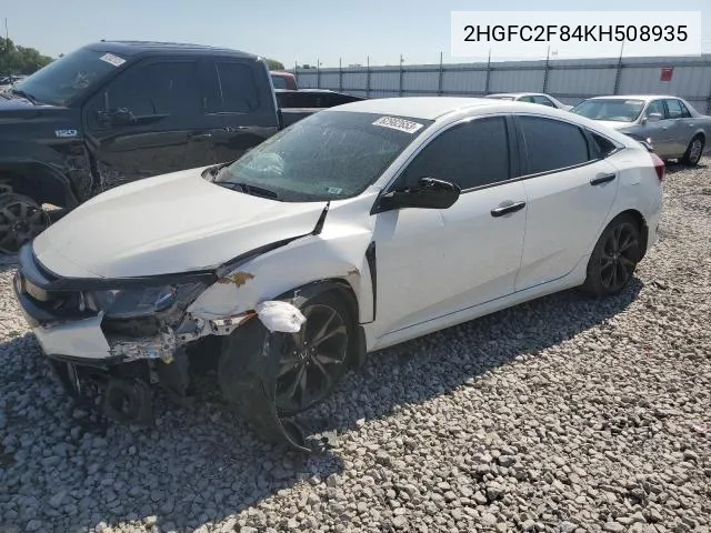 2019 Honda Civic Sport VIN: 2HGFC2F84KH508935 Lot: 61267074