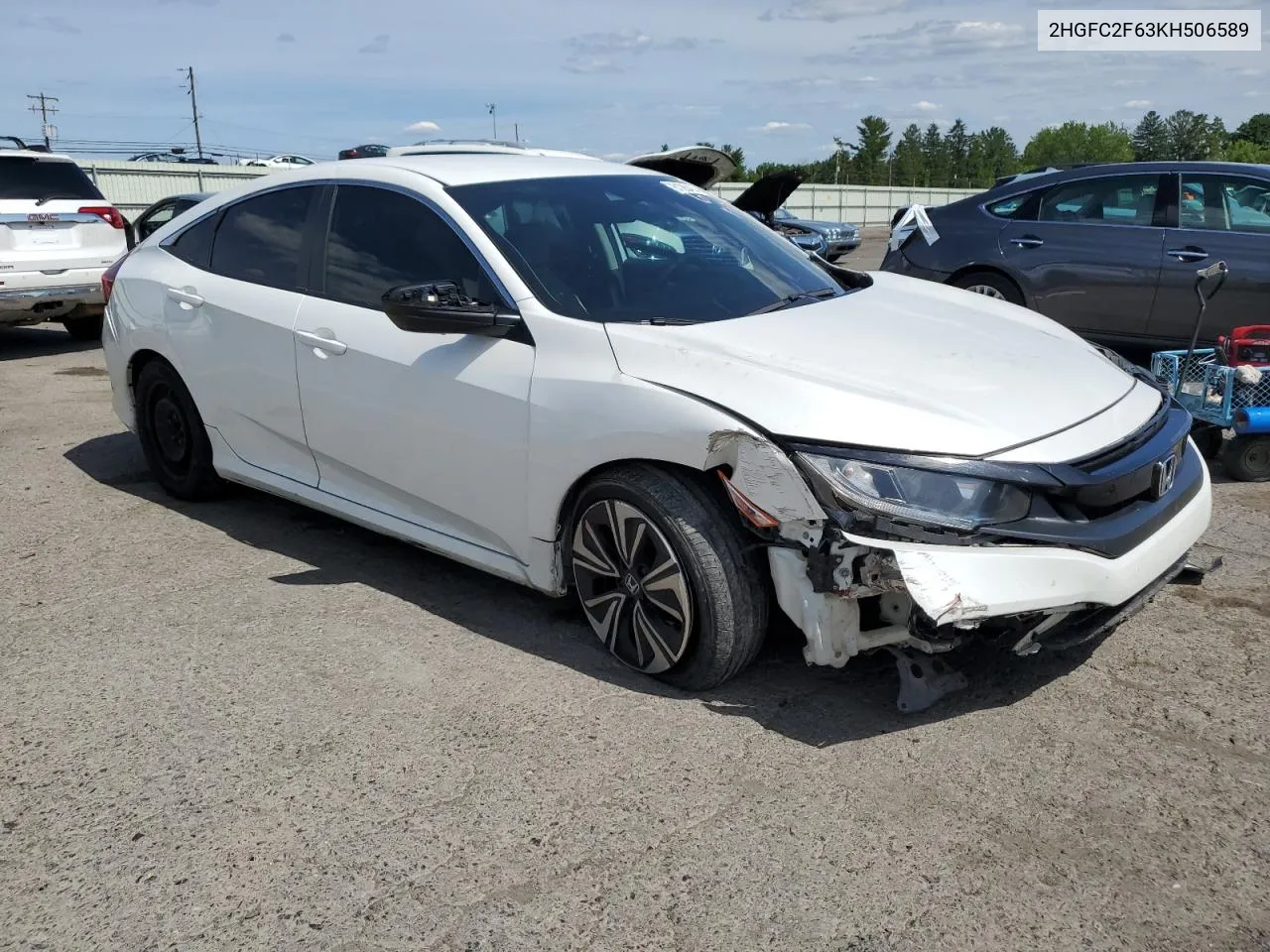 2019 Honda Civic Lx VIN: 2HGFC2F63KH506589 Lot: 61284144