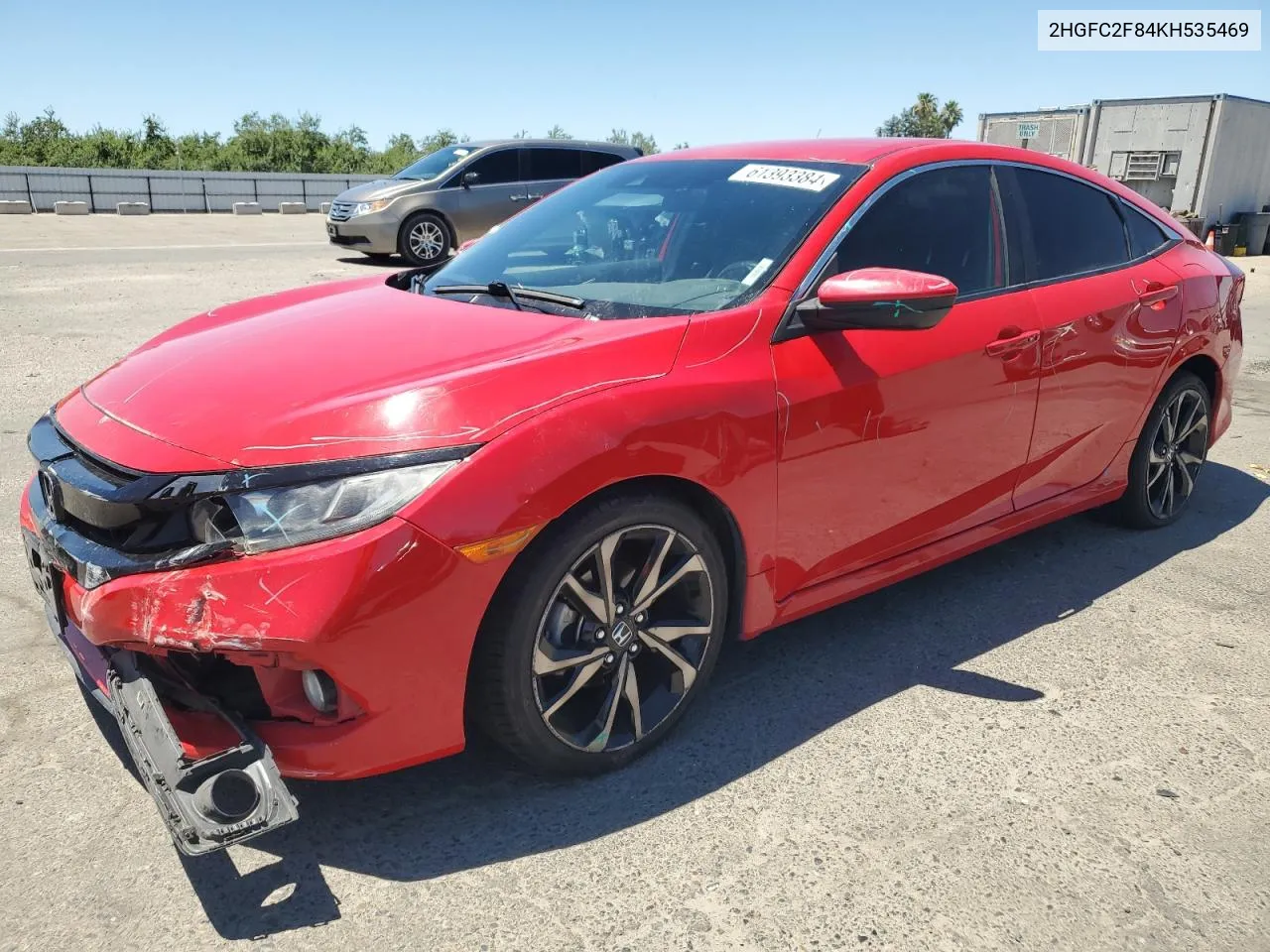 2HGFC2F84KH535469 2019 Honda Civic Sport