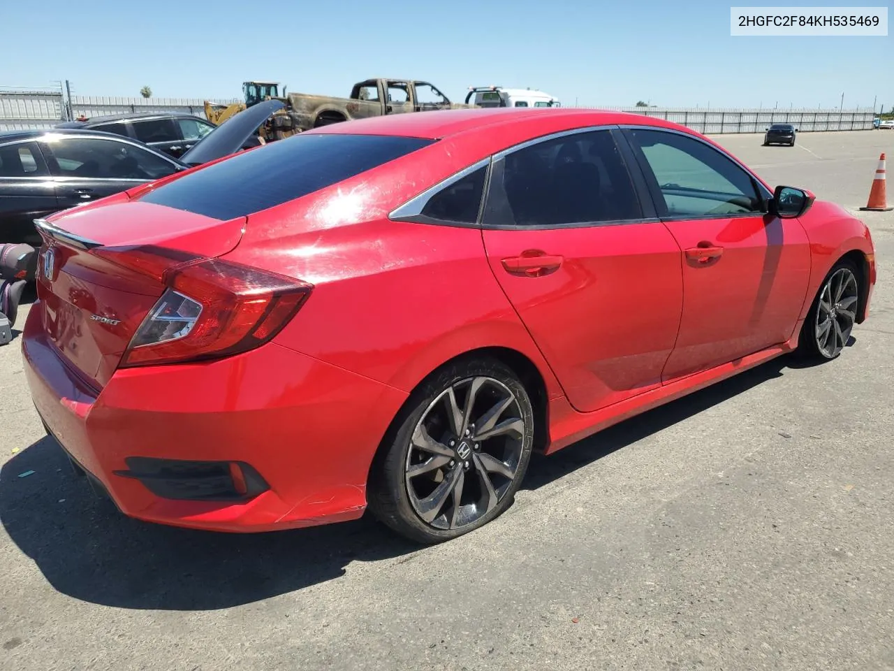 2HGFC2F84KH535469 2019 Honda Civic Sport