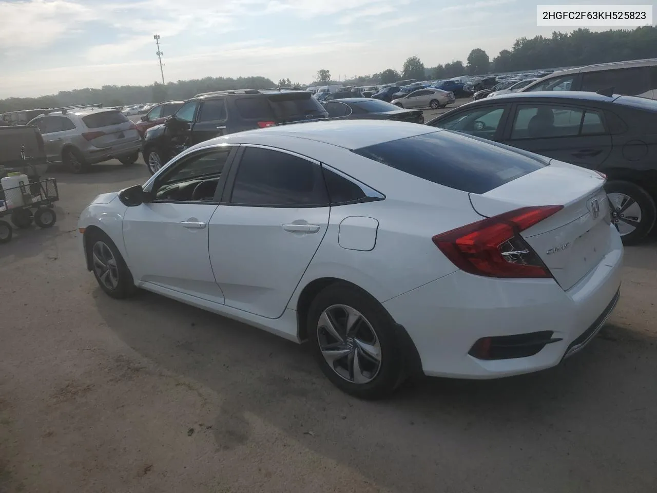 2019 Honda Civic Lx VIN: 2HGFC2F63KH525823 Lot: 61827934