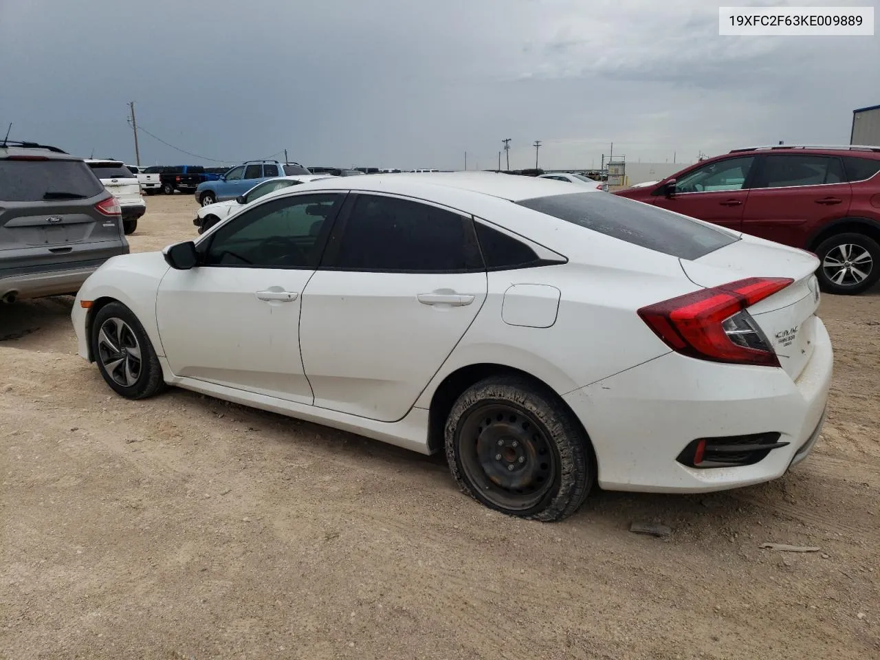 2019 Honda Civic Lx VIN: 19XFC2F63KE009889 Lot: 61862614