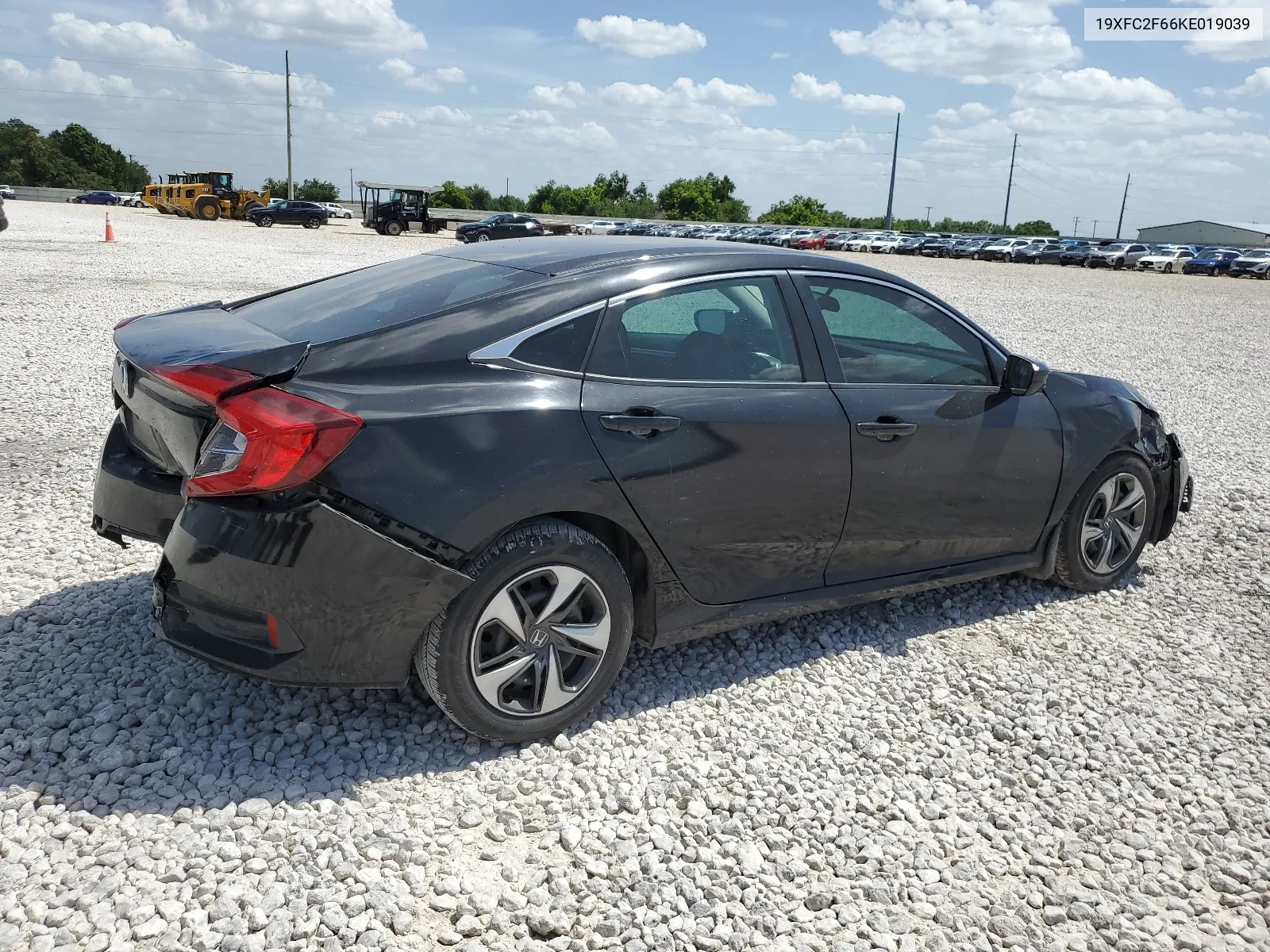 2019 Honda Civic Lx VIN: 19XFC2F66KE019039 Lot: 61892424