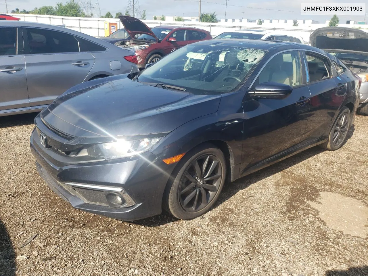 JHMFC1F3XKX001903 2019 Honda Civic Ex