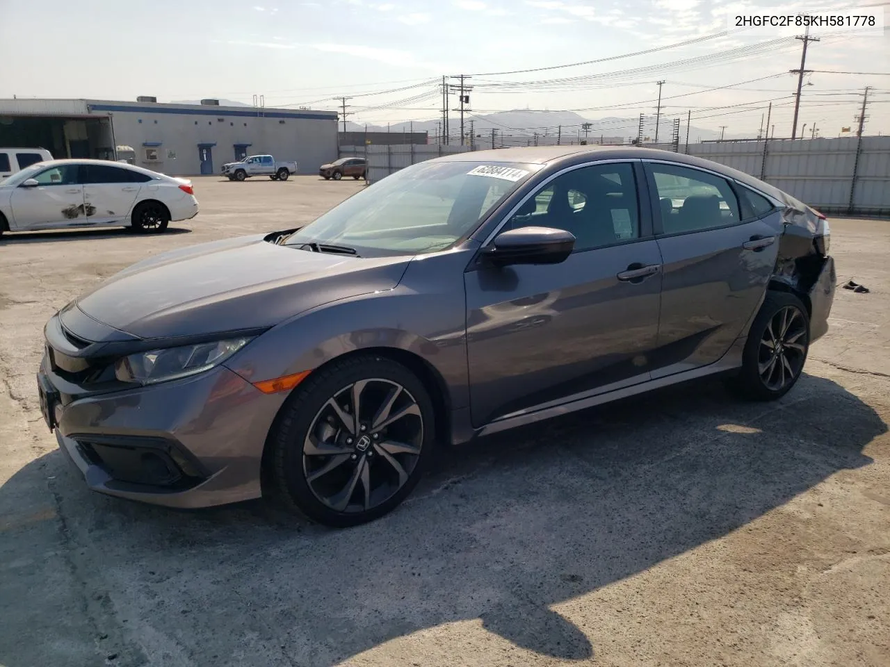 2HGFC2F85KH581778 2019 Honda Civic Sport