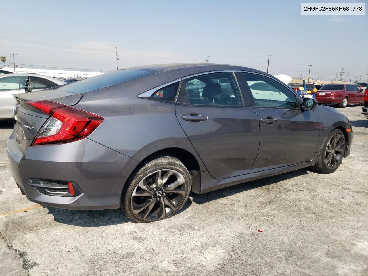 2HGFC2F85KH581778 2019 Honda Civic Sport