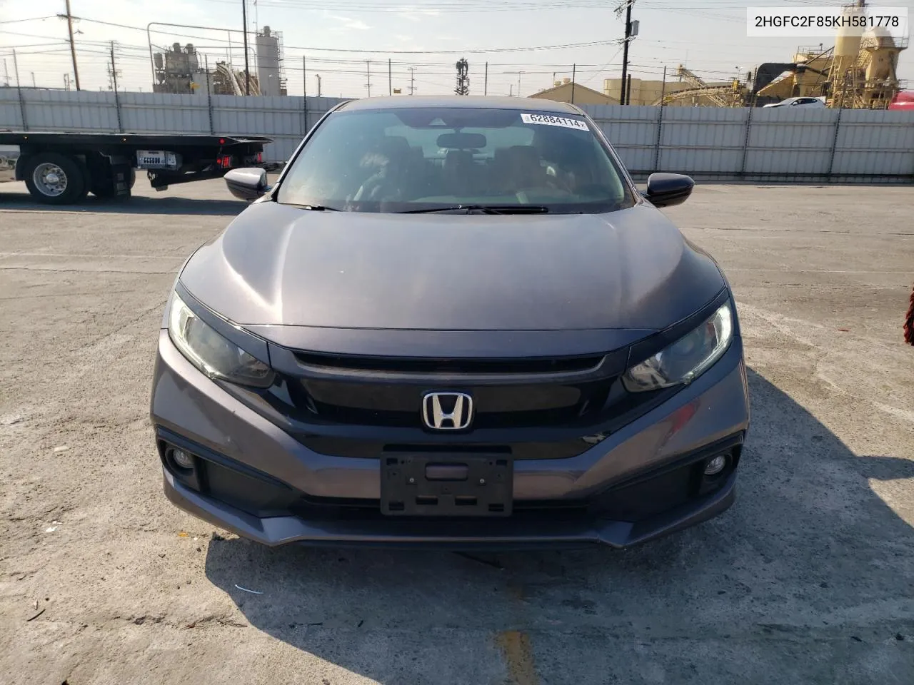 2019 Honda Civic Sport VIN: 2HGFC2F85KH581778 Lot: 62884114