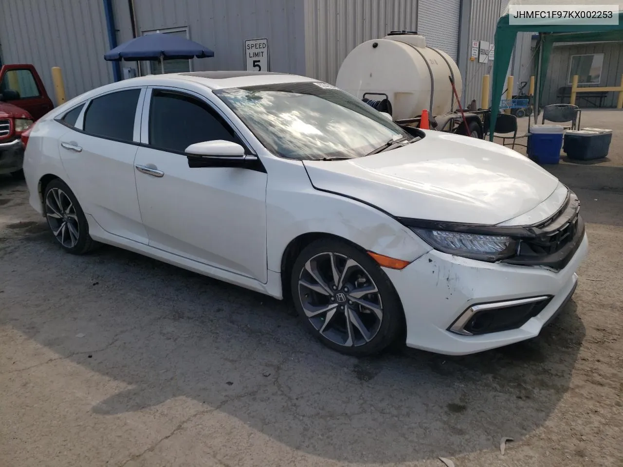 2019 Honda Civic Touring VIN: JHMFC1F97KX002253 Lot: 62948384