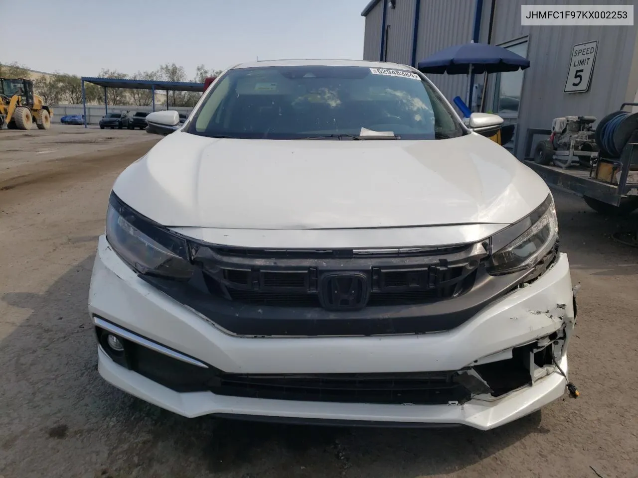 2019 Honda Civic Touring VIN: JHMFC1F97KX002253 Lot: 62948384