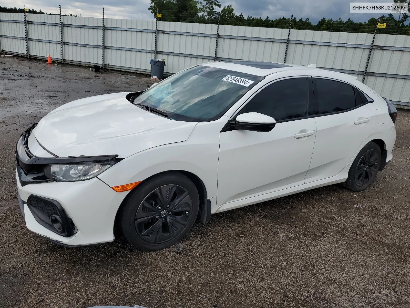 2019 Honda Civic Ex VIN: SHHFK7H68KU212699 Lot: 62949394