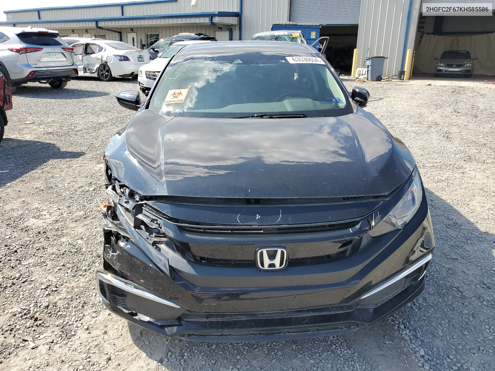 2HGFC2F67KH585586 2019 Honda Civic Lx