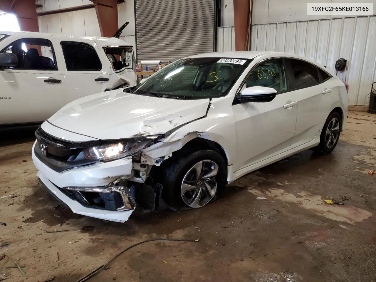 2019 Honda Civic Lx VIN: 19XFC2F65KE013166 Lot: 64220294