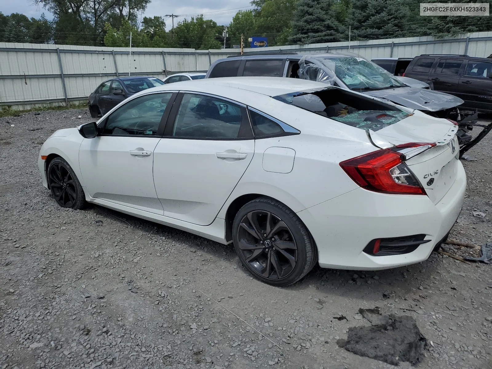 2019 Honda Civic Sport VIN: 2HGFC2F8XKH523343 Lot: 64344104