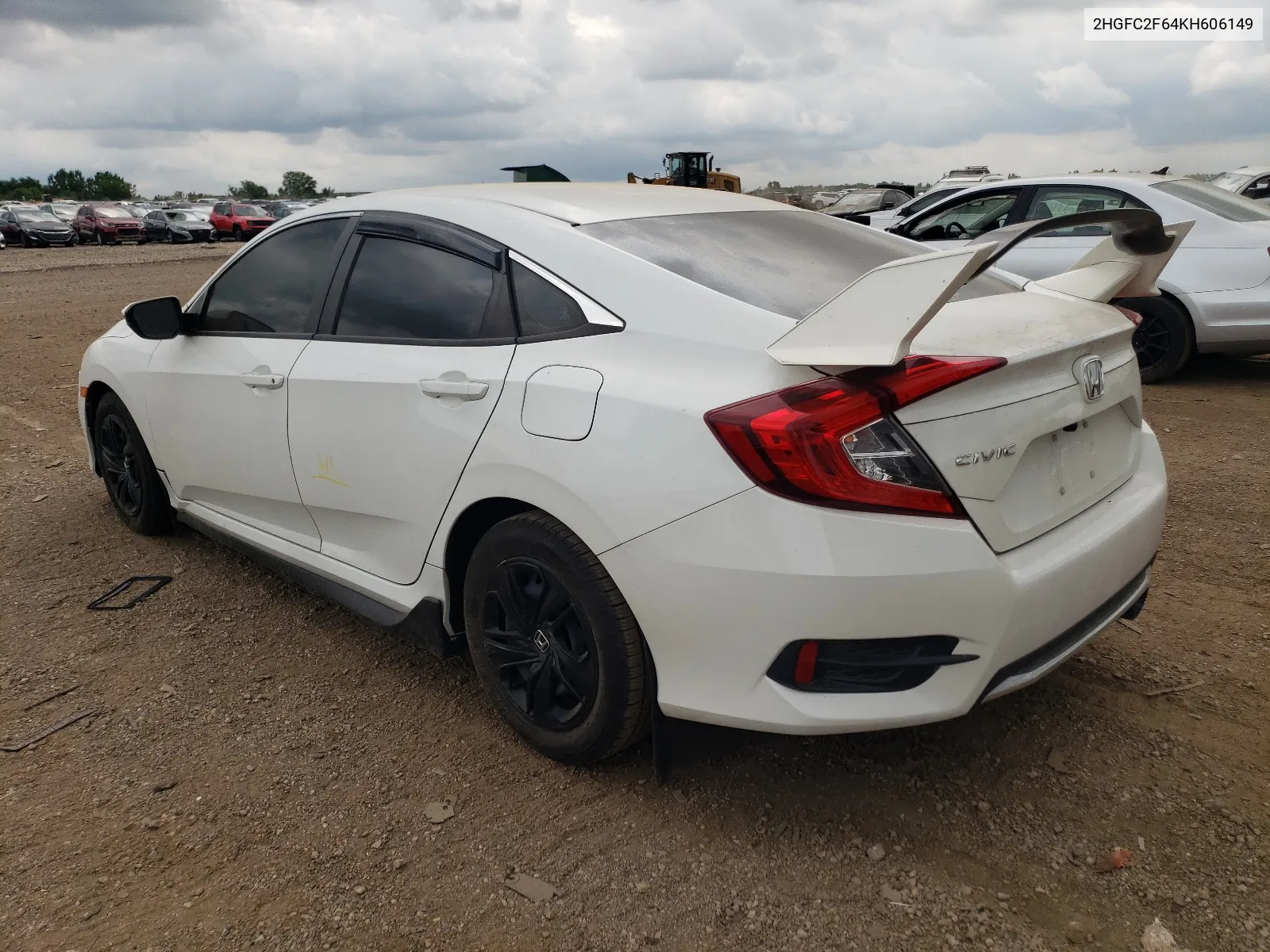 2019 Honda Civic Lx VIN: 2HGFC2F64KH606149 Lot: 64462594