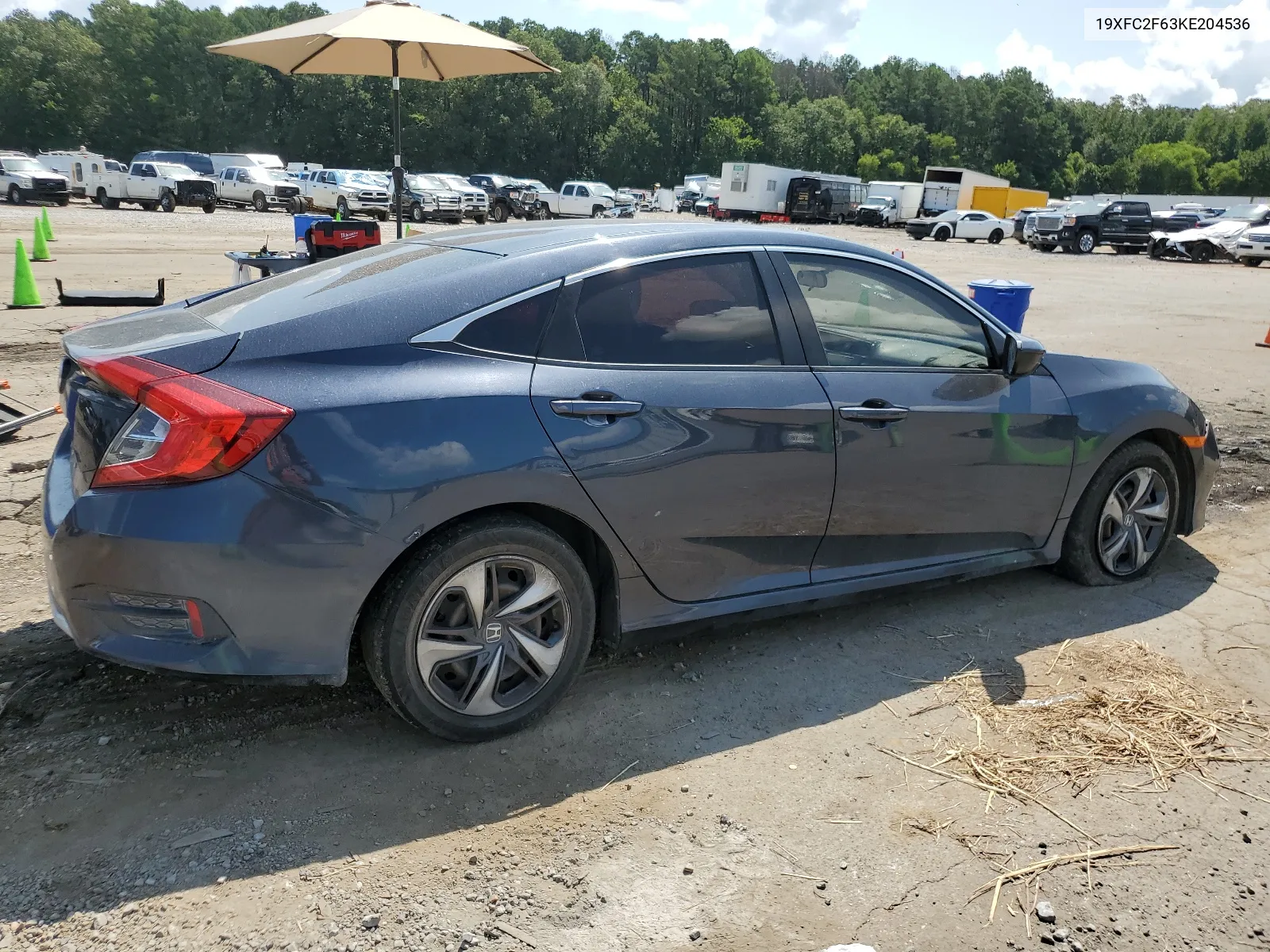 2019 Honda Civic Lx VIN: 19XFC2F63KE204536 Lot: 64836624