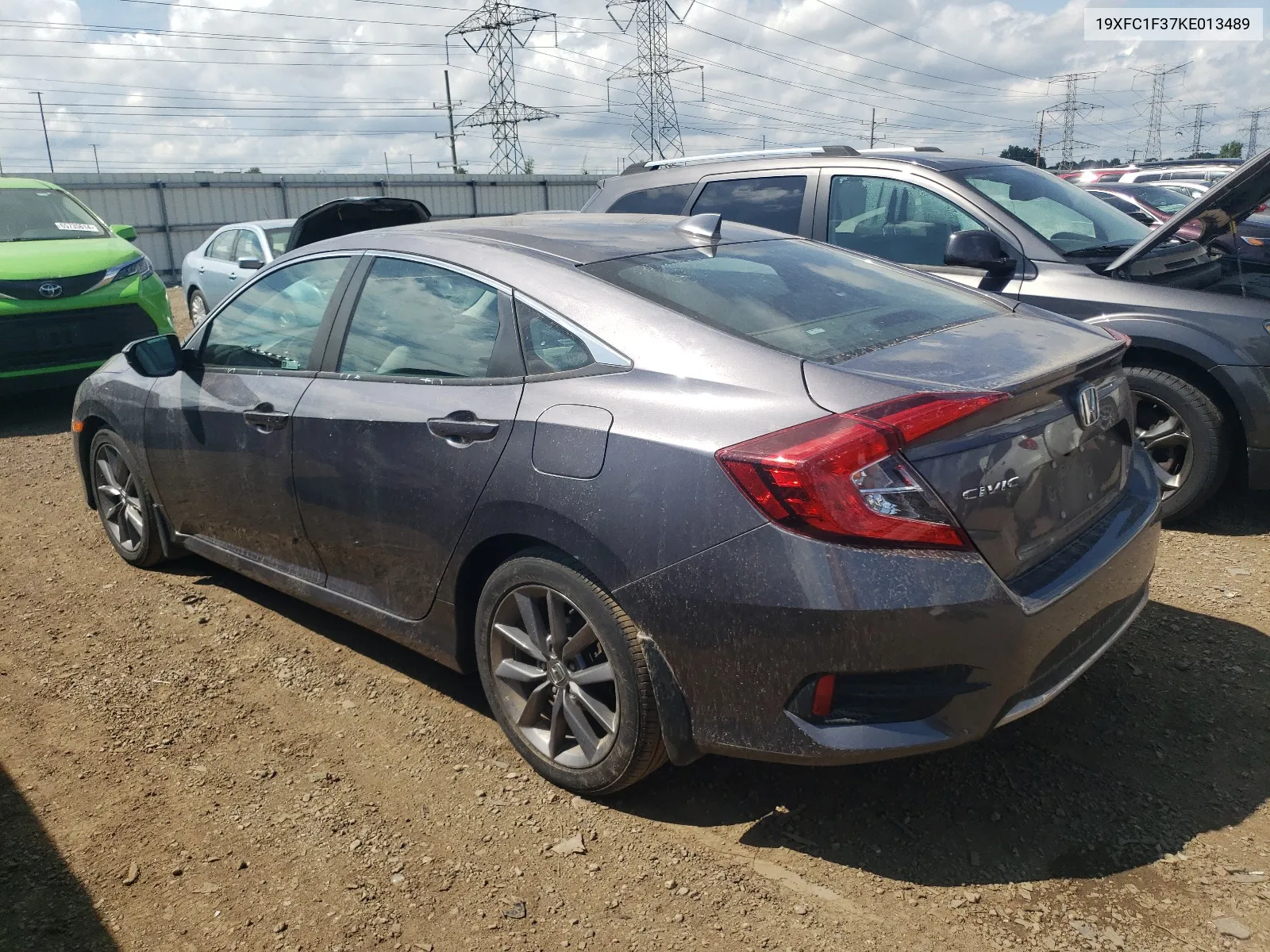 2019 Honda Civic Ex VIN: 19XFC1F37KE013489 Lot: 65379444