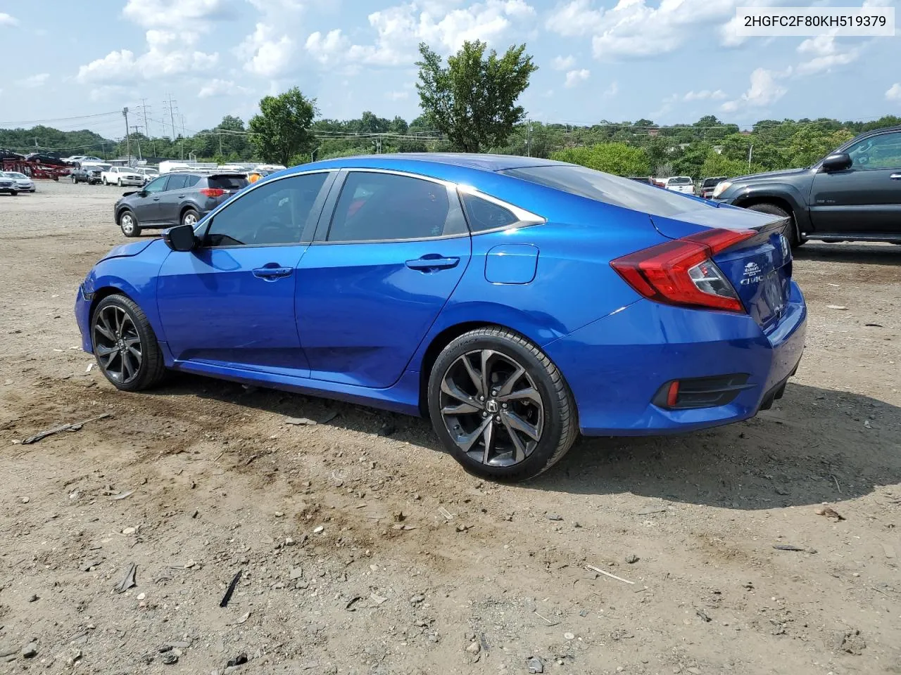 2019 Honda Civic Sport VIN: 2HGFC2F80KH519379 Lot: 65574984