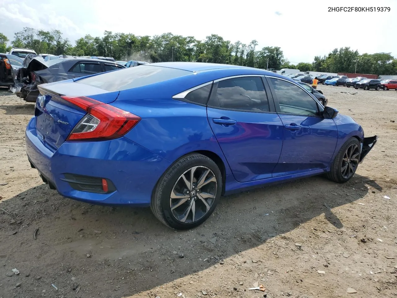 2019 Honda Civic Sport VIN: 2HGFC2F80KH519379 Lot: 65574984