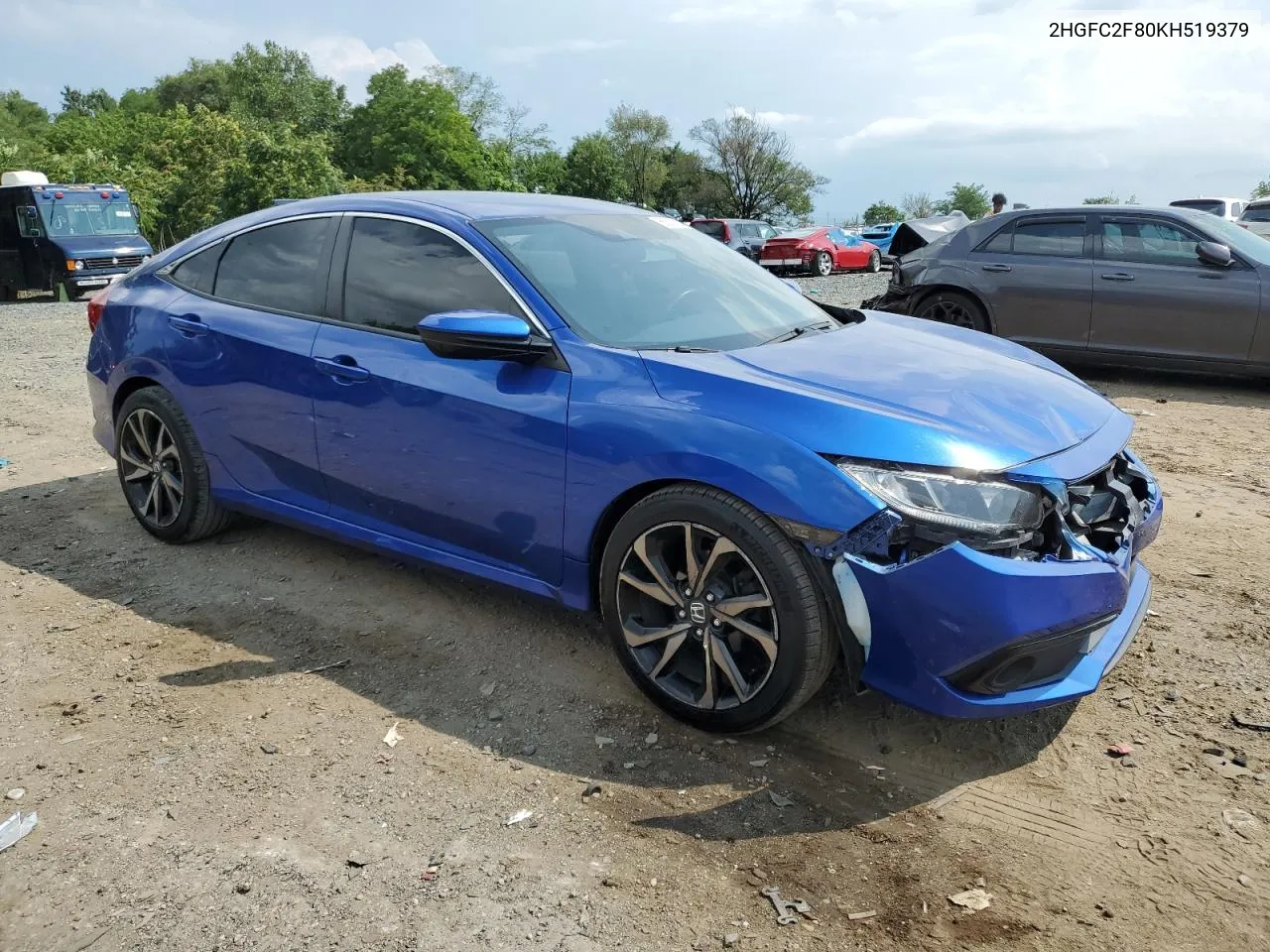 2HGFC2F80KH519379 2019 Honda Civic Sport