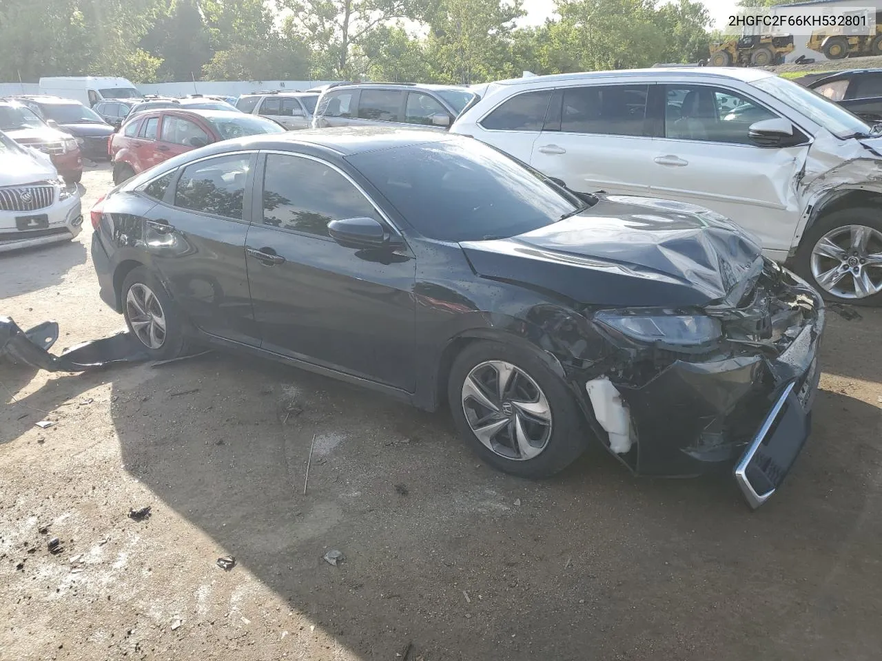 2HGFC2F66KH532801 2019 Honda Civic Lx